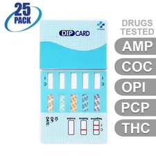 Mintegrity [25pk] 5-Panel Dip Card Urine Drug Test  #MI-WDOA-154