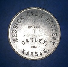 MESSICK CASH GROCERY - OAKLEY (GOVE+LOGAN+THOMAS COUNTIES) KANSAS - *23891089 🌈