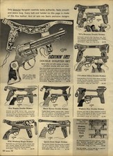 1965 PAPER AD Toy Play Cap Gun Holster Texan Bonanza Matt Dillon Roy Rogers