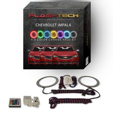RGB Angel Eye LED Halo kit with IR Remote for 14-16 Chevrolet Impala Headlights