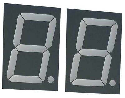 Large Seven Segment Display, Tri-Color 2.3 inch Digit (Pack of 2)