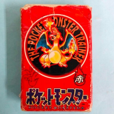 pokemon japanese playing cards Nintendo Poker Deck Red Charizard Japan Vintage Nintendo Japan 