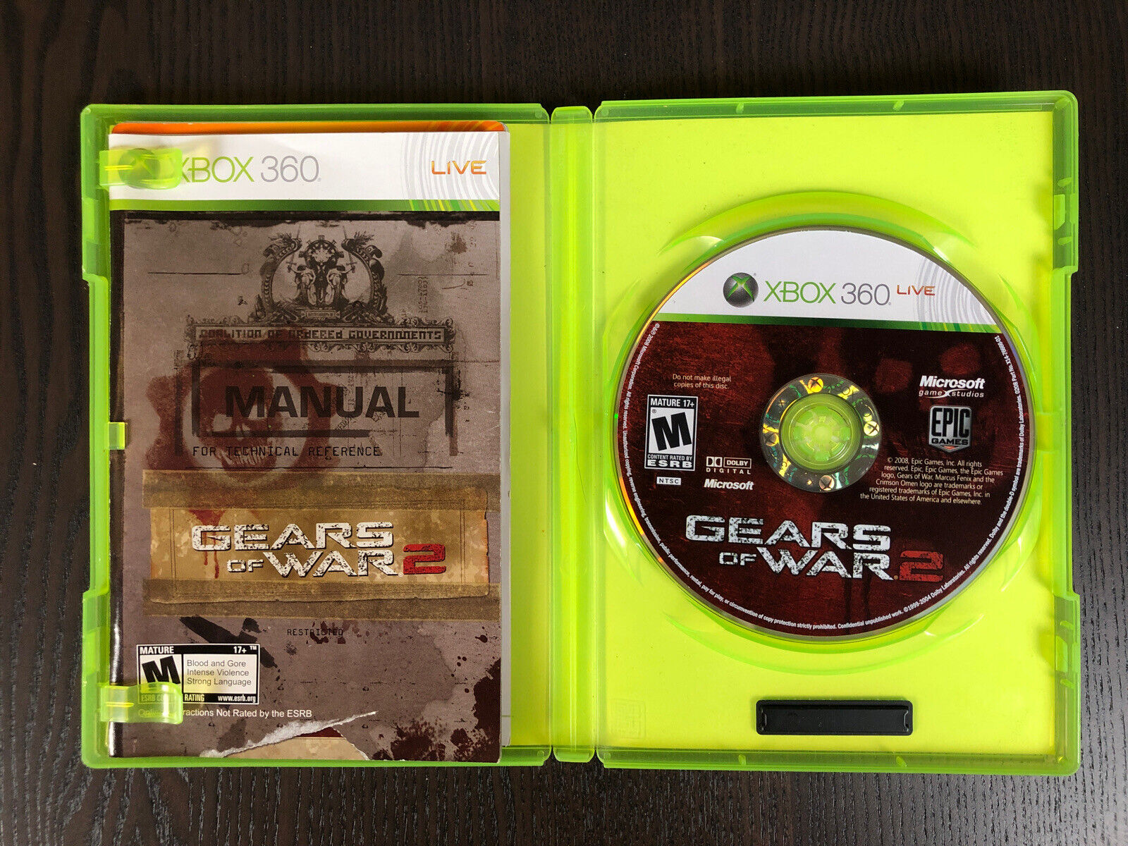 Gears Of War 2-Disc Bonus Edition Xbox 360 Complete Collection Platinum  Hits NEW 882224743068