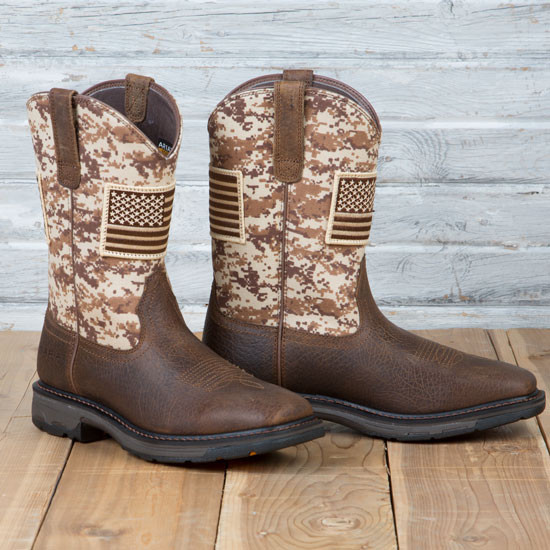 ariat men's workhog patriot
