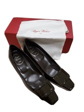 New Roger Vivier  DECOLLETE BELLE brown Paten...