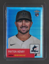 Payton Henry Rookie RC 2022 Topps Chrome Platinum #98 Refractor Marlins