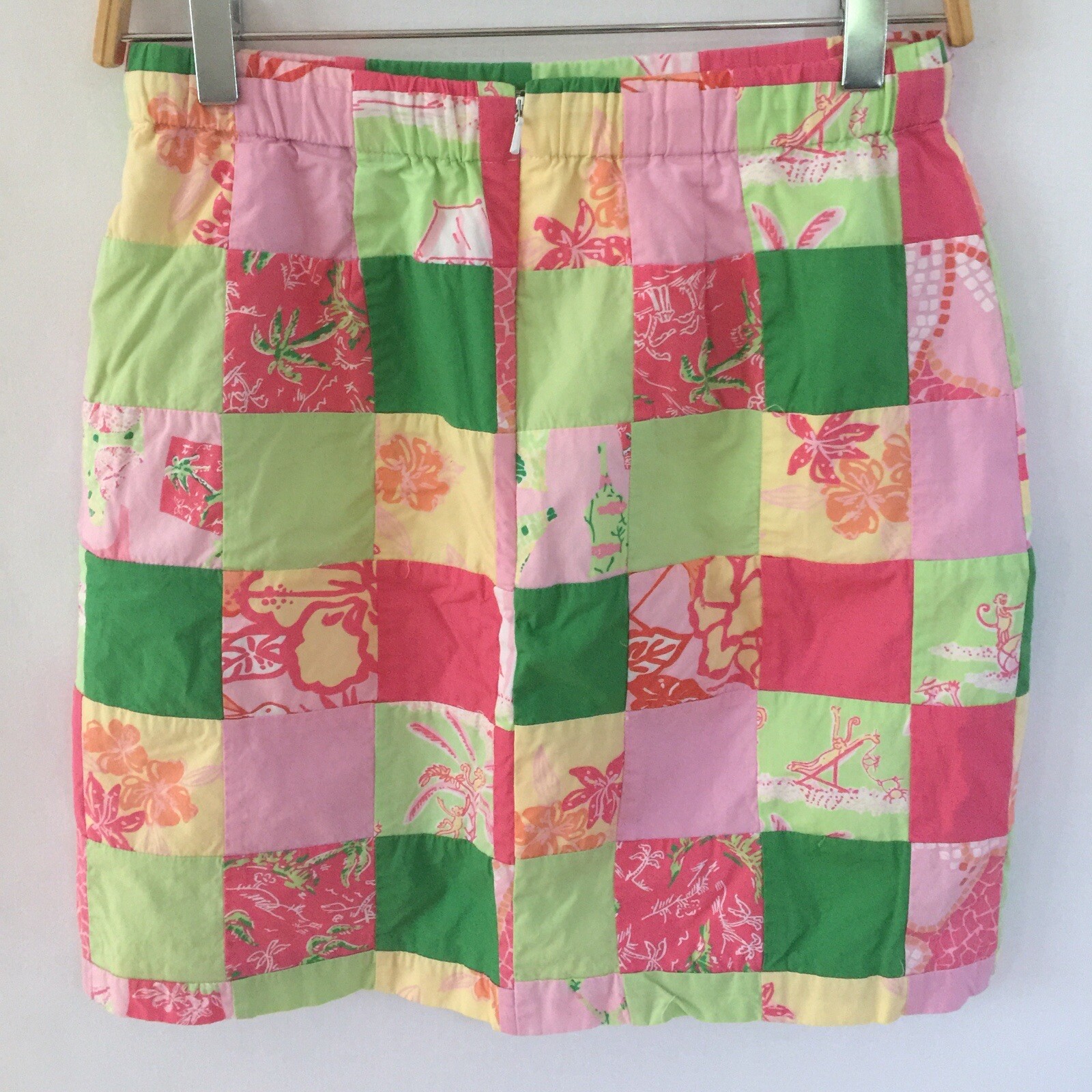 Lilly Pulitzer Patchwork Skirt Lined Multicolor -… - image 4