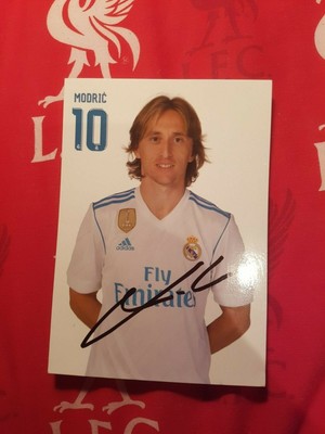 luka modric signed jersey