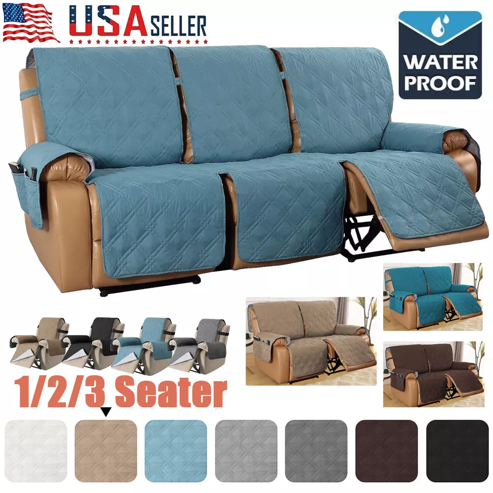 Waterproof Stretch Recliner Sofa Cover 1 2 3 Seater Couch Slipcover Protector US