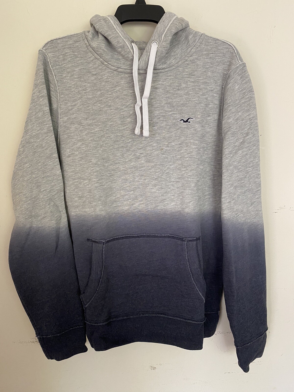 Color Collide White Gray and Navy Ombre Sweater main image 1