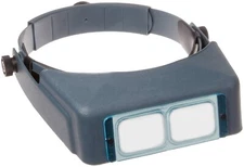 Donegan OptiVISOR Binocular Magnifier 2.5x at 8 Inch Hands Free Coin Inspection