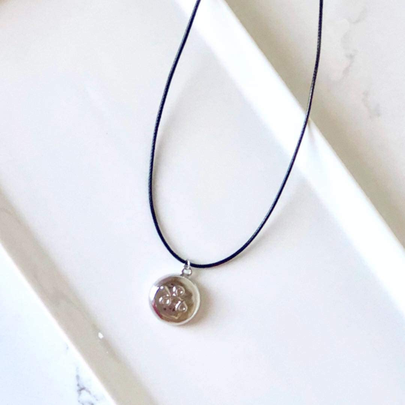 invisawear Smart Jewelry Personal Safety Device Silver Leather