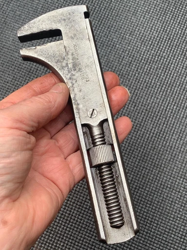 VINTAGE ENGLISH GIRDER MAJOR no 93 WAR FINISH WRENCH BY JOSEPH LUCAS