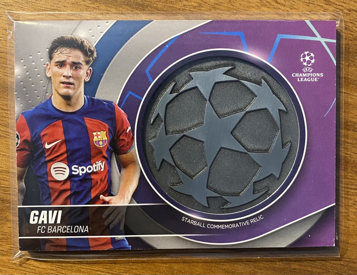 2024 Topps Commerative Starball Relic card Gavi Barcelona 2024 Topps Commerative Starball Relic card Gavi Barcelona