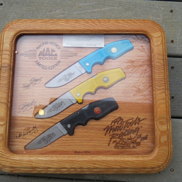 Gerber 600 knife Mac Tool 1992 racing series knife set made in USA (lot