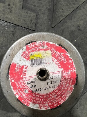 (QTY 5) Red Hill Grinding Flaring Cup Wheel 6000 RPM ZNA16-0BHF.18258