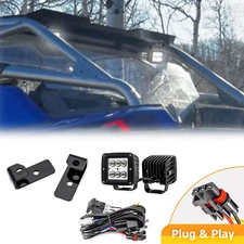 WEISEN Rear Roof 24W Tail Light Pods Mount Wire For Polaris RZR Pro R/PRO R 4