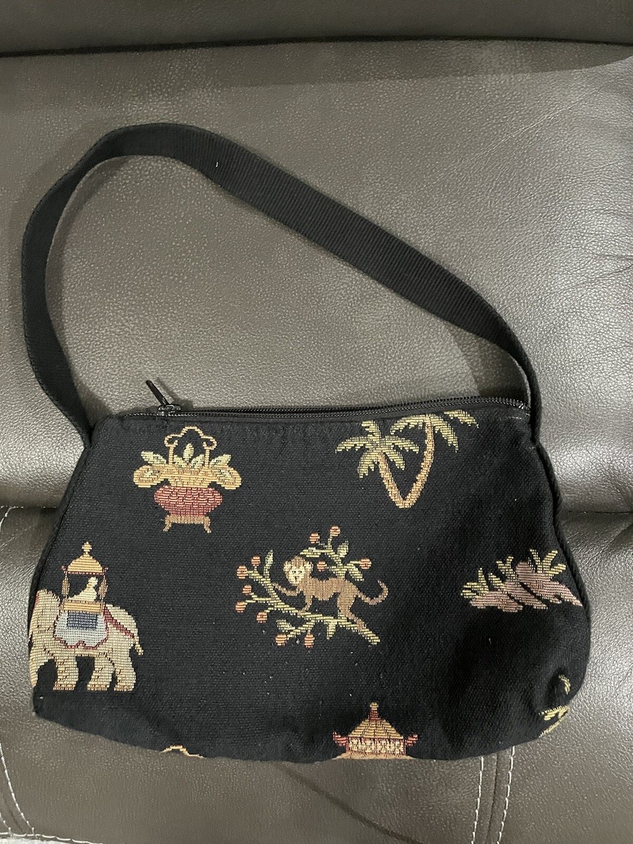 Doodle Bags embroidered tapestry purse shoulder bag Monkey