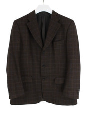 MARIO BARUTTI Cashmere  Merino Wool Blazer Men's XL Notch Lapel Plaid