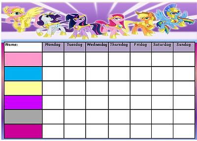 My Little Pony Chore Chart