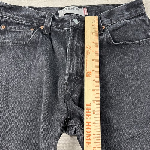 Vintage Levis 505 Jeans Mens 34x30 (fits 31x29) Regular Fit Charcoal Classic Y2K - Picture 10 of 11