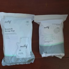 Motif Medical Breastmilk Storage Bags 100ct BPA-Free Leak Proof Freezer Safe
