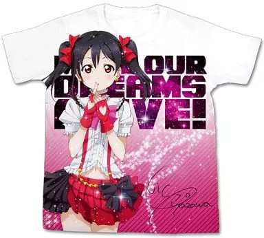 Cospa Love Live Nico Yazawa Character Full Graphic White T-Shirt M