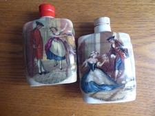 Orlando Cherry Brandy Aidee Liqueurs Mini Ceramic Flask/Bottle Cries Of Londonx2