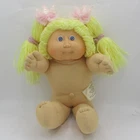 Cabbage Patch Doll 1986 Doll HM12 Blue Eyes Lemon Dbl Ponies  Outfit Shoes