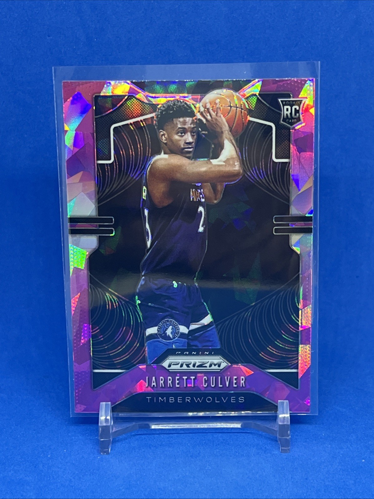 2019-20 Panini Prizm Rookie Pink Ice Prizm Jarrett Culver #252 Rookie