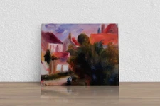 Pierre-Auguste Renoir "Street in Essoyes" Canvas Print Wall Art Home Decor