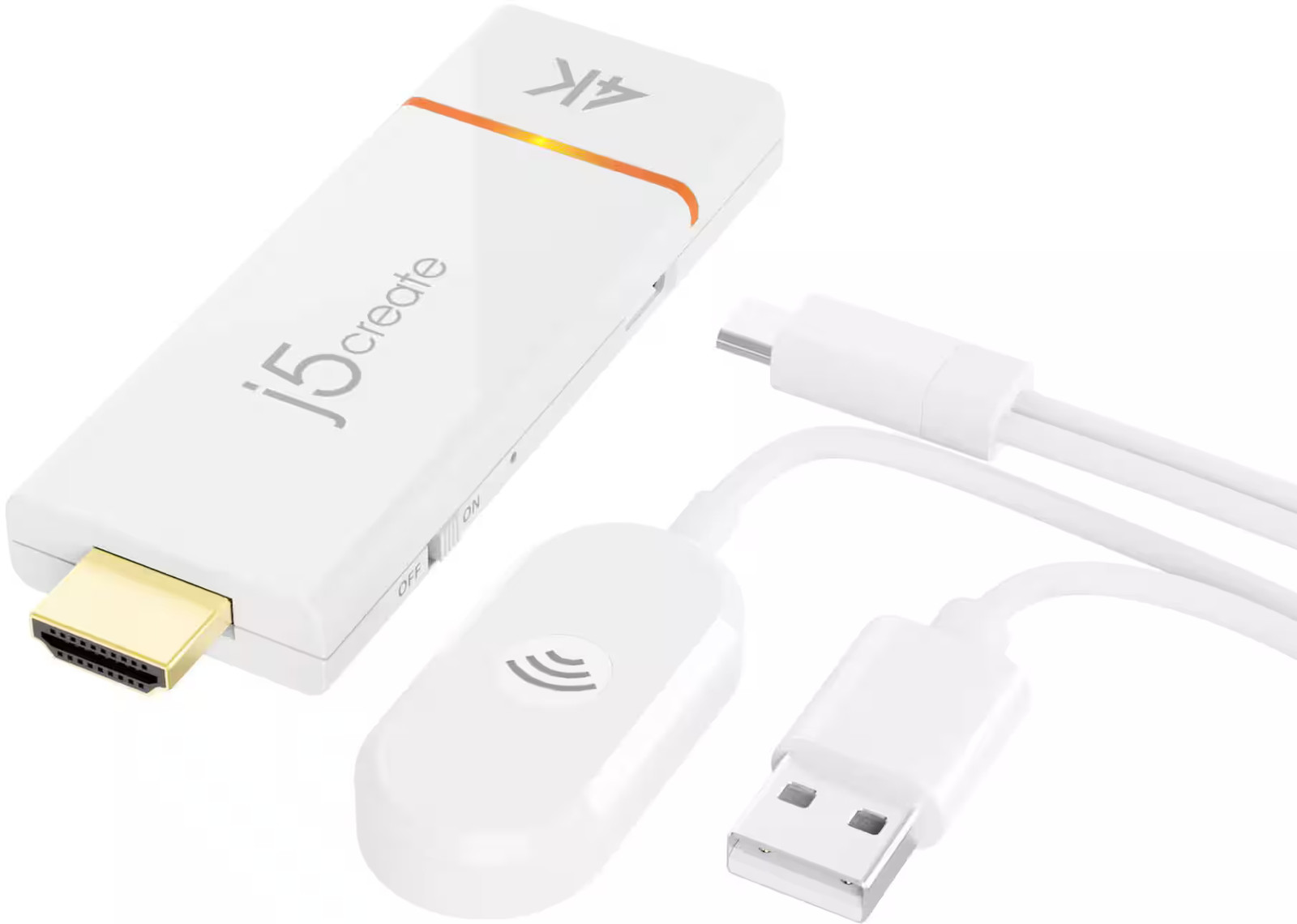 J5create — беспроводной адаптер дисплея ScreenCast 4K — белый