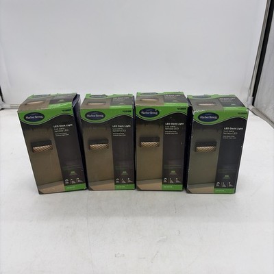 Harbor Breeze 12-Watt Low Voltage LED Deck Light - Matte Black  4108908 - 4 Pack