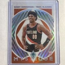 Panini Phoenix Mystique Scoot Henderson #17 Orange /49 Rookie Trail Blazers