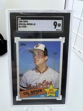 1985 Topps # 704 Cal Ripken Jr All-Star Card SGC Graded 9 MT