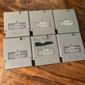 Lote De 6 Juegos De Colecci&oacute;n NES Excitebike Kickle Batman Willow Double Dragon Skyhawk