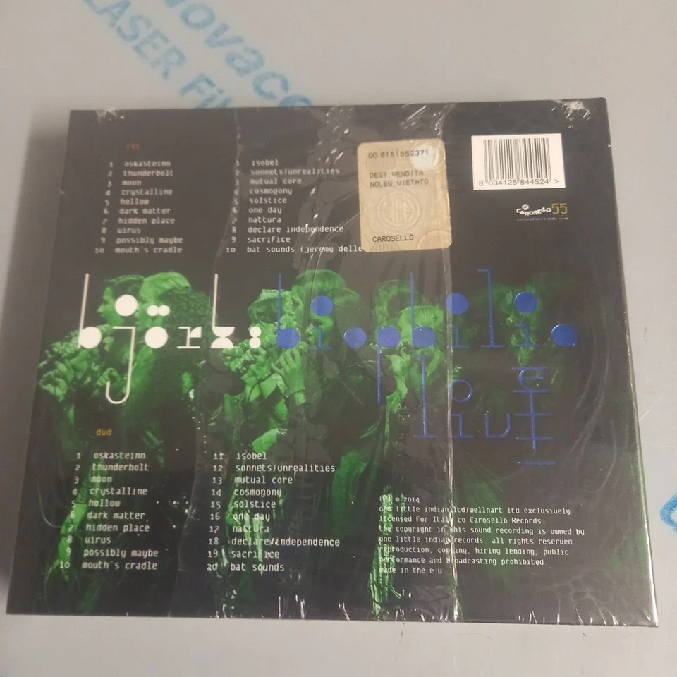 Bjork - Biophilia Live (2 CDs + DVD) Limited Edition Digipack RARO Nuovo Sigill. - Immagine 2 di 2