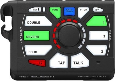 TC Helicon Perform-V Vocal Multi-Effects Processor, Microphone Stand Mountable