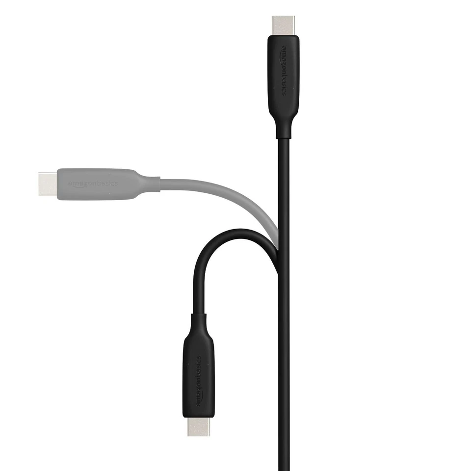 Amazon Basics USB-C to USB-C 3.1 Gen 2 Fast Charging Cable, 60W, 10Gbps 3 Foot - Image 4 of 4