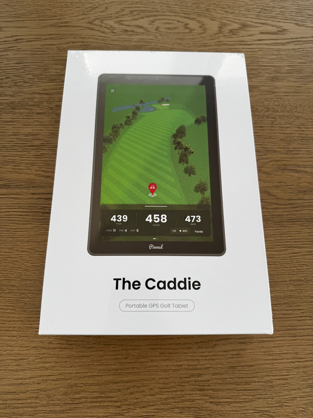NEW 2025 Pinned The Caddie Portable GPS Golf Tablet 8" Touch Screen 45k Courses