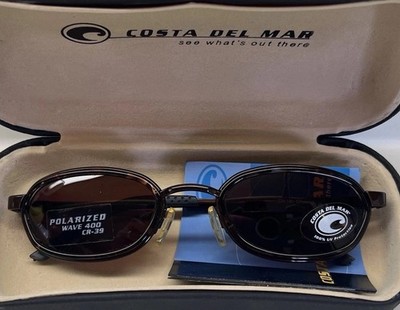 Vintage Costa Del Mar Cheeca Oval Polarized Wave 400 Y2K Sunglasses Italy NOS