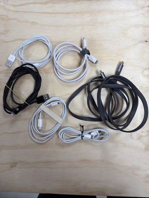 6 Lightning cables. Usb   A And Usb   C Bundle Various Lengths