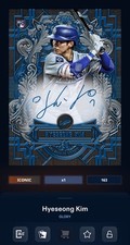 Topps Bunt DIGITAL CARD Hyseong Kim 2025 Topps Glory Team Color Signature ICONIC