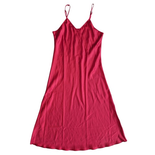 Red Extra Large Satin Maxi Slip Dress Lingerie Sleepwear Spaghetti Strap - Bild 1 von 4