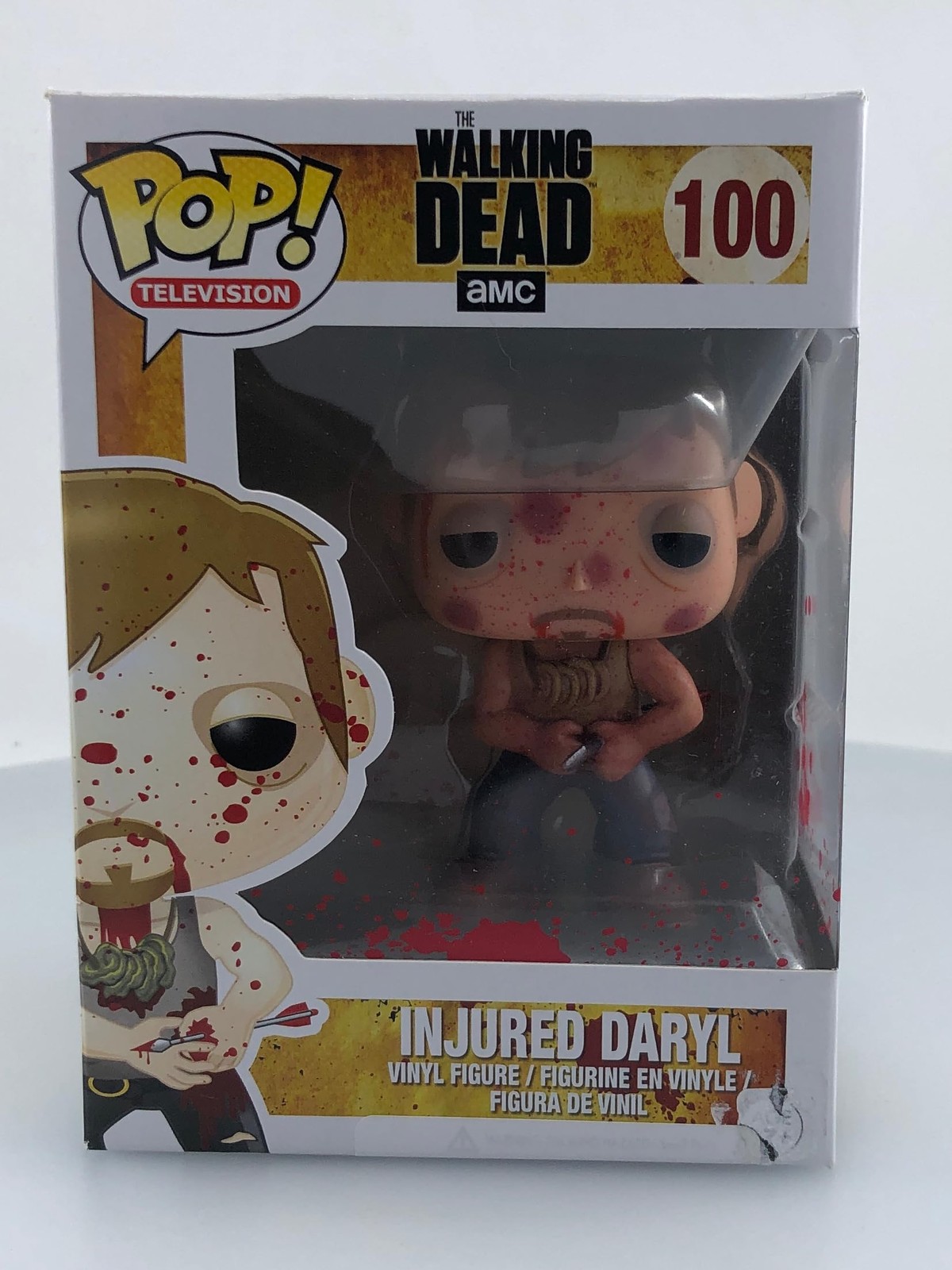 Funko Pop! Daryl Dixon Injured Bloody #100 Damaged Box See Pics