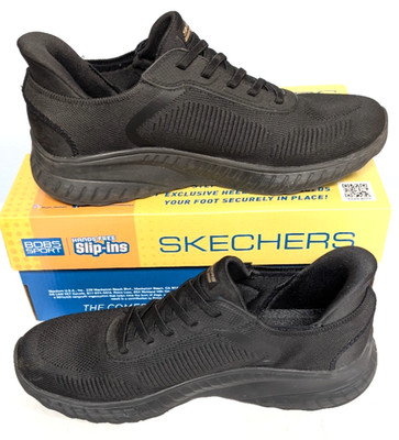 Skechers Slip-ins BOBS Sport Squad Chaos Vegan 117497/BBK Women's Size 9 NIB