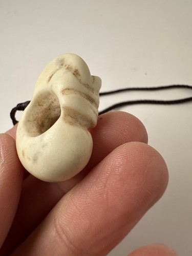 Antique Vintage Chinese Stone Carved Netsuke Chinese Monkey Dragon BC35 - Picture 9 of 10