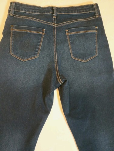 Jeans donna Bandolino Amy lavaggio scuro gamba dritta denim blu taglia 10 - Foto 3 di 9