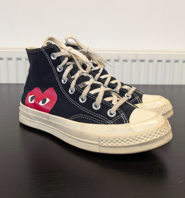 Converse CTAS Chuck 70 Hi Comme des Garcon Sneaker Größe UK 5 EU 37,5 schwarz