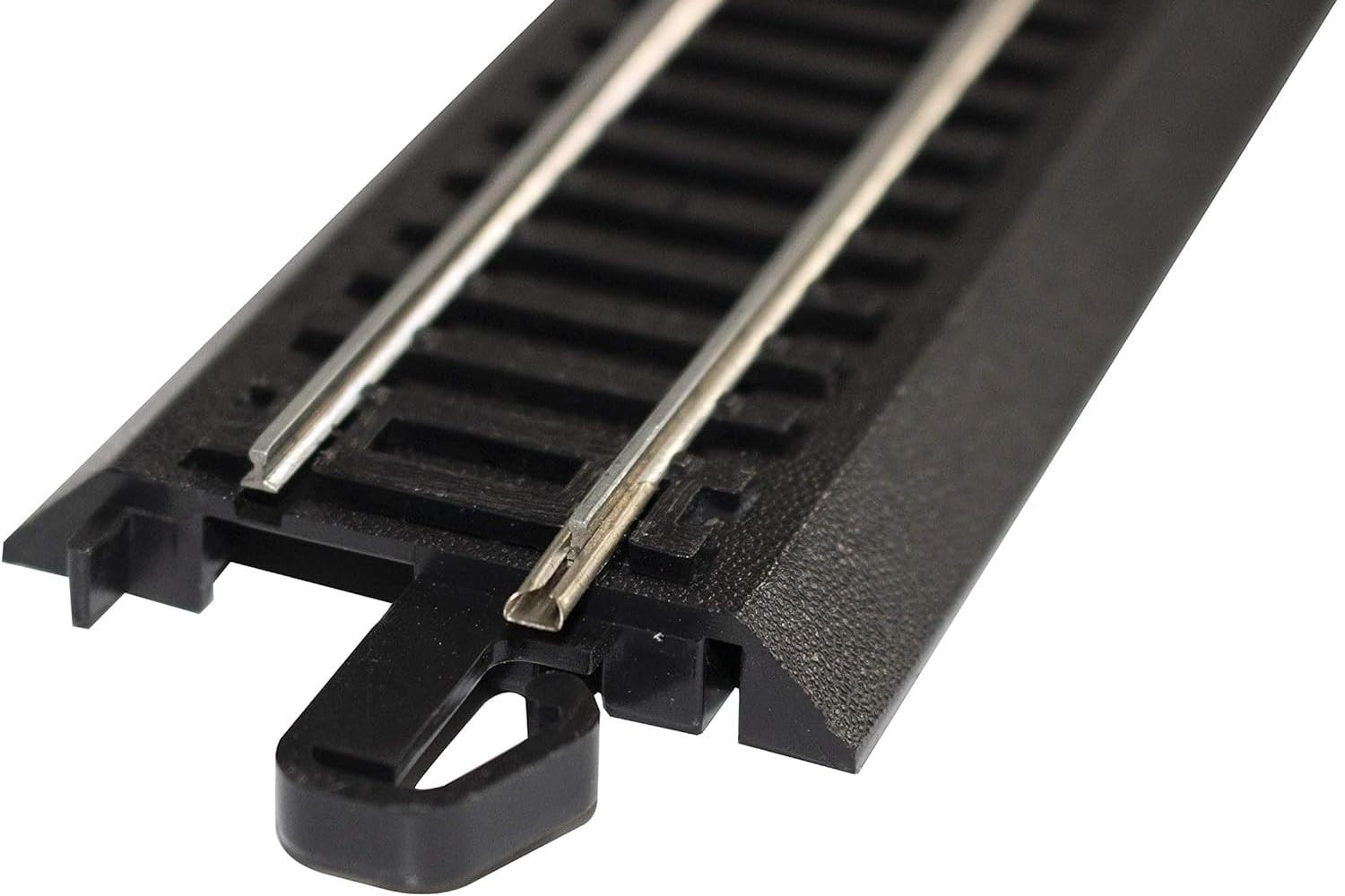 Bachmann Trains - Snap-Fit E-Z TRACK 9” STRAIGHT TRACK - BULK (50 pcs) - STEE...